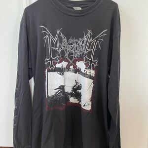 Mayhem Black Graphic Long Sleeve Shirt